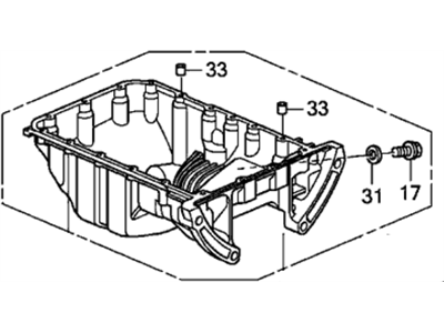 Acura 11200-5MH-A00 Engine Oil Pan