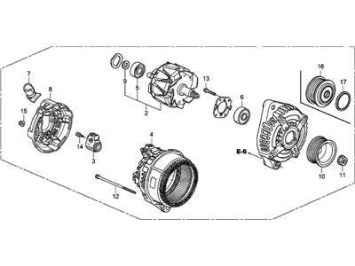 2013 Acura TL Alternator - 06311-RGW-505RM