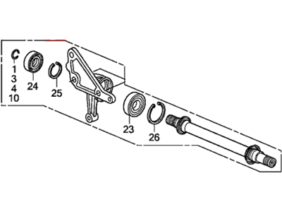 2012 Acura TSX Axle Shaft - 44500-S3V-A10