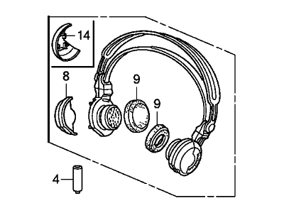 Acura 39580-TZ5-A02 Headphone Unit