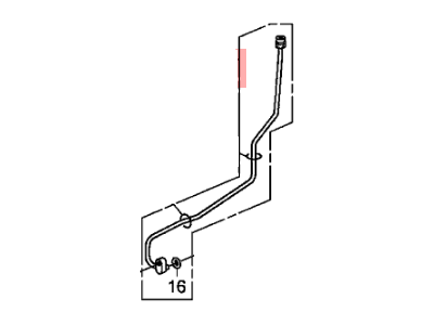 Acura 80342-STX-A52 A/C Condenser Compressor Line