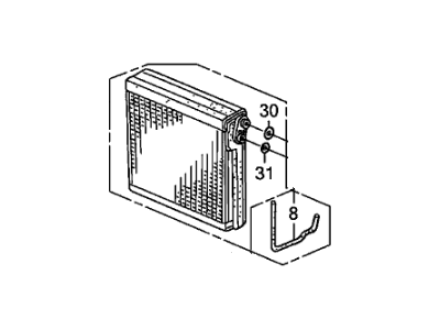 Acura 80215-STX-A01 Evaporator Sub-Assembly