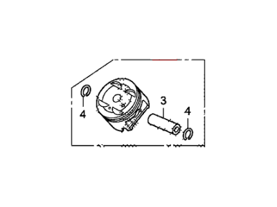 2013 Acura RDX Pistons - 13010-R70-A10