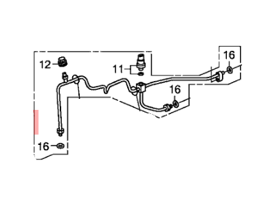 Acura 80341-STX-A51 Receiver Pipe A