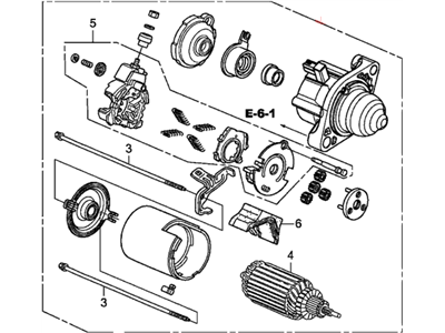 2014 Acura ILX Starter Motor - 31200-RX0-A02