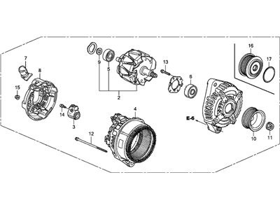 Acura 06311-R53-505RM Reman Alternator