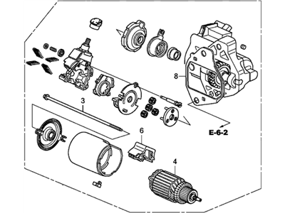 2014 Acura RLX Starter Motor - 31200-5G0-A04RM