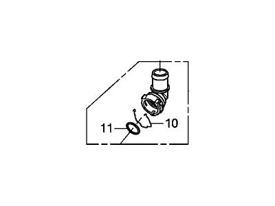 Acura 19503-RAA-A01 Quick Water Connector