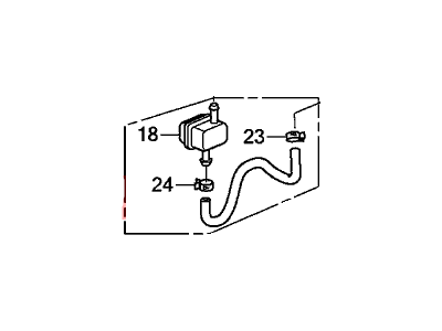 Acura 17717-TA1-A02 Hose Assembly, Fuel Purge