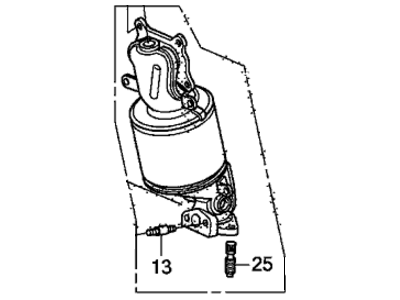 2015 Acura MDX Catalytic Converter - 18190-R9P-H00