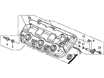 Acura 12310-R70-A00 Front Cylinder Head Cover Assembly