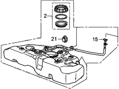 Acura 17044-TA5-A00 Fuel Tank Set