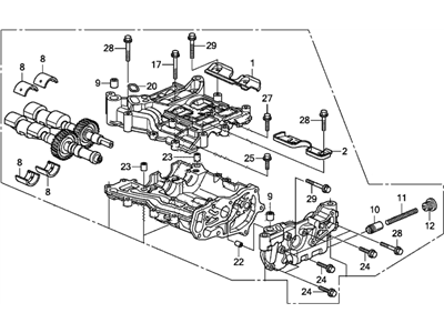 2014 Acura TSX Oil Pump - 15100-R40-A02