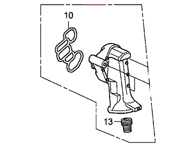 2014 Acura RDX Oil Filter Housing - 15301-RN0-A00