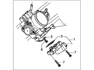 33902-SL5-A02 Acura Cover, Back Illustration 1 of 1