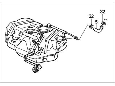 Acura 17500-SDA-A03 Tank, Fuel (Yachiyo)