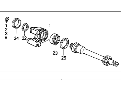 Acura Axle Shaft - 44500-SDA-A00