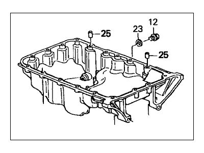 Acura 11200-RDA-A00 Oil Pan