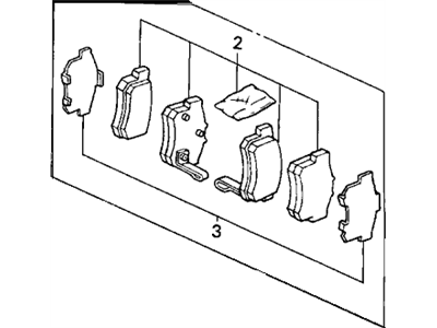 Acura TSX Brake Pad Set - 43022-SV4-G23