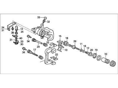 Acura Brake Caliper - 43018-SDA-A00