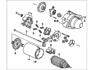 2006 Acura TSX Starter Motor - 06312-RAA-507RM