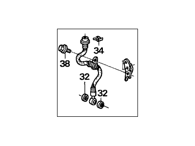 01465-SDA-A00 Acura Set,Front Brake Hose Illustration 1 of 1