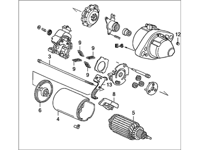 Acura TSX Starter Motor - 31200-RAA-A53RM