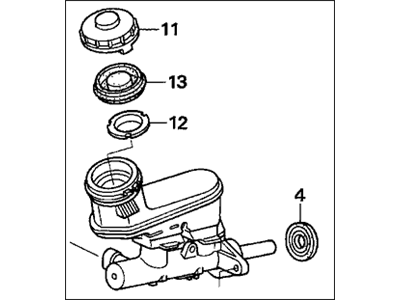 2006 Acura TL Brake Master Cylinder - 46100-SDB-A11