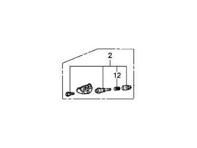 Acura 06421-S3V-A04 Tire Pressure Sensor Assembly