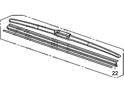 2010 Acura ZDX Windshield Wiper - 76620-TE0-A01