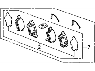 Acura TSX Brake Pad Set - 43022-TA0-A81