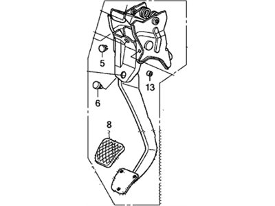 Acura 46910-TA0-A01 Pedal, Clutch