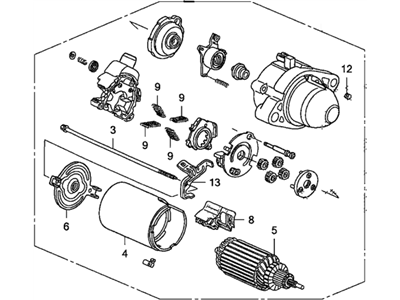 Acura 06312-R40-505RM Core Id Starter (Sm-73002) (06312-R40-505Rm) (Reman)