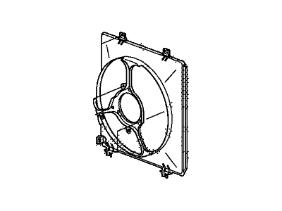 2013 Acura TSX Fan Shroud - 38615-R8A-A01