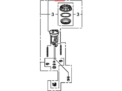 Acura Fuel Filter - 17048-TA0-A00