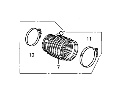 Acura TL Air Intake Coupling - 04010-R70-305