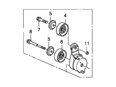 Acura 31170-RCA-A04 Automatic Tensioner Assembly