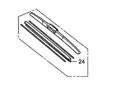 2010 Acura ZDX Windshield Wiper - 76630-TE0-A01