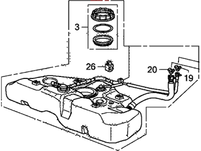 Acura TL Fuel Tank - 17044-TA6-A00