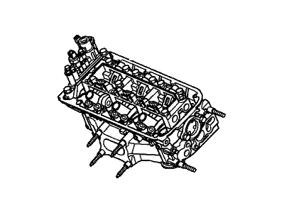 Acura 10004-R70-A04 Engine Sub-Assembly,Rear Head