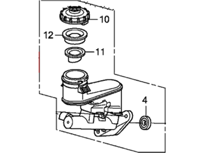 Acura Brake Master Cylinder - 46100-TA1-A01