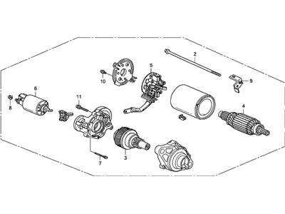 2013 Acura TL Starter Motor - 06312-RDB-515RM