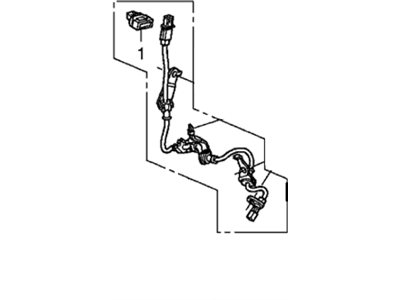 Acura 57455-TA0-A01 Left Front Sensor Assembly