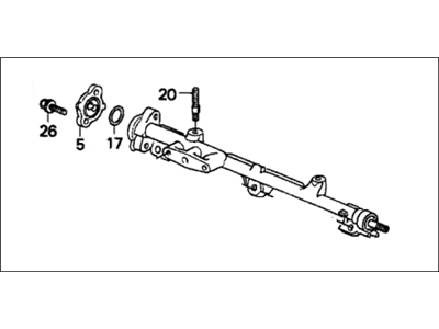 Acura 16620-PG7-661 Line Assembly, Main Fuel