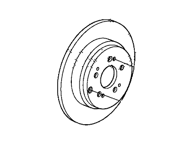 Acura 42510-TK8-A01 Rear Brake Drum Disk (Inner)