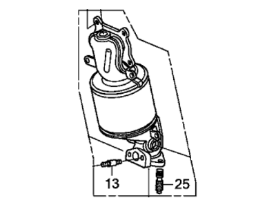 2016 Acura RDX Catalytic Converter - 18190-RV0-A10