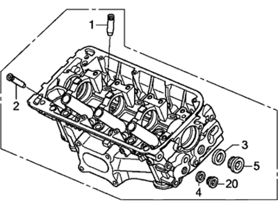 Acura MDX Cylinder Head - 12300-R70-810