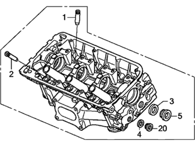 2011 Acura MDX Cylinder Head - 12300-R70-810