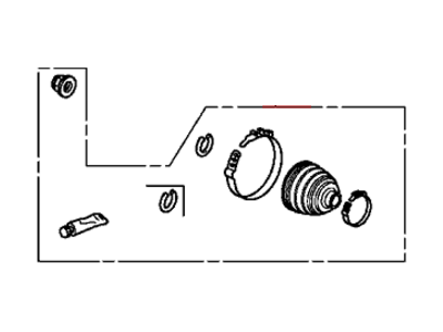 Acura 44018-TK8-A21 Boot Set, Outboard (NTN)