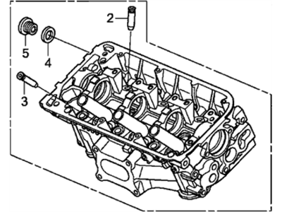 Acura 12100-R70-305 Cylinder Head Assembly, Front